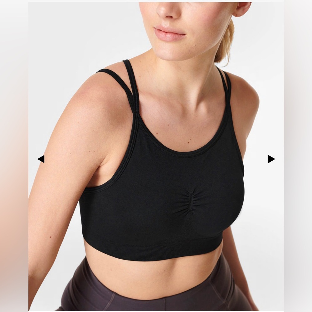 NWT Strappy Back Bra Sweaty Betty Solstice Women Small black